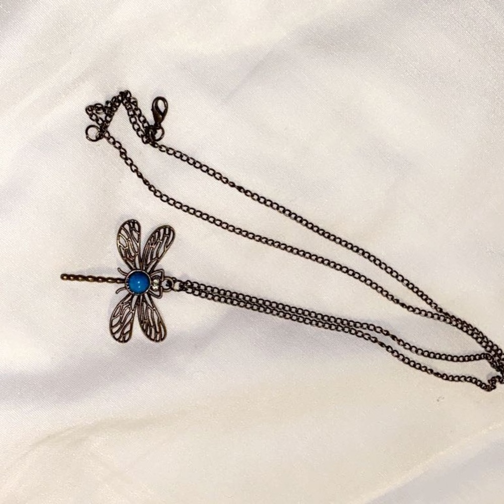 Bronze Dragonfly necklace